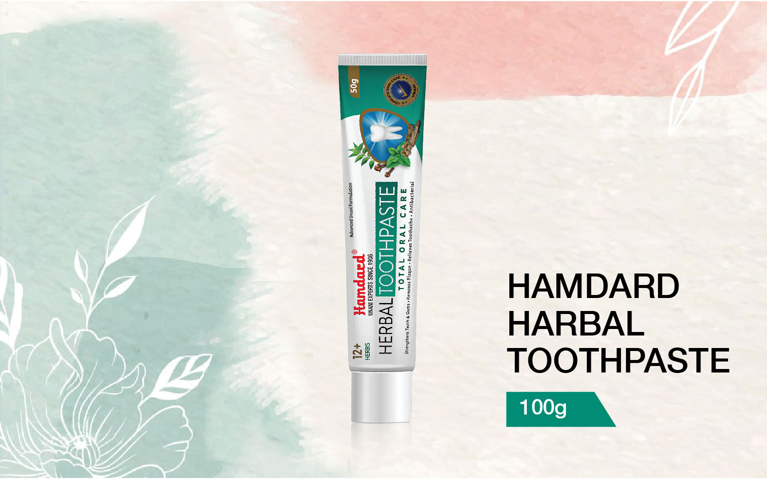 Hamdard harbal toothpaste total oral care